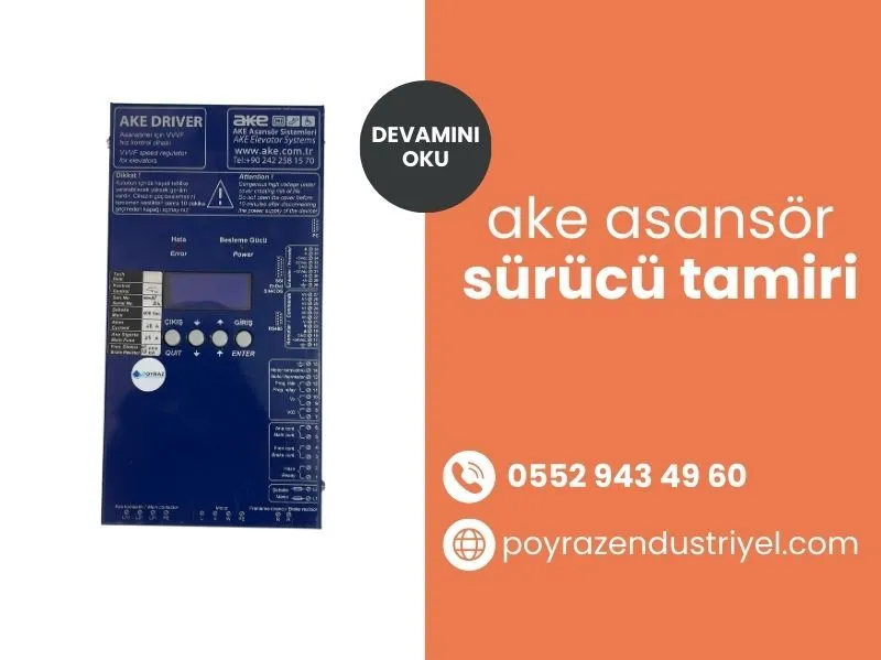 Ake Asansör Sürücü Tamiri